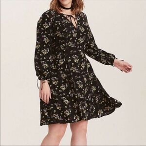 Torrid Dark Floral Dress